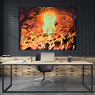 Foliage Storm by Mike Inscho on GIANT ART - orange digital painting