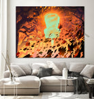 Foliage Storm by Mike Inscho on GIANT ART - orange digital painting