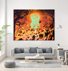 Foliage Storm by Mike Inscho on GIANT ART - orange digital painting