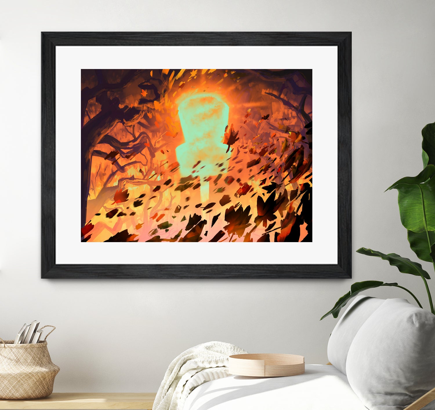 Foliage Storm by Mike Inscho on GIANT ART - orange digital painting