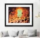 Foliage Storm by Mike Inscho on GIANT ART - orange digital painting