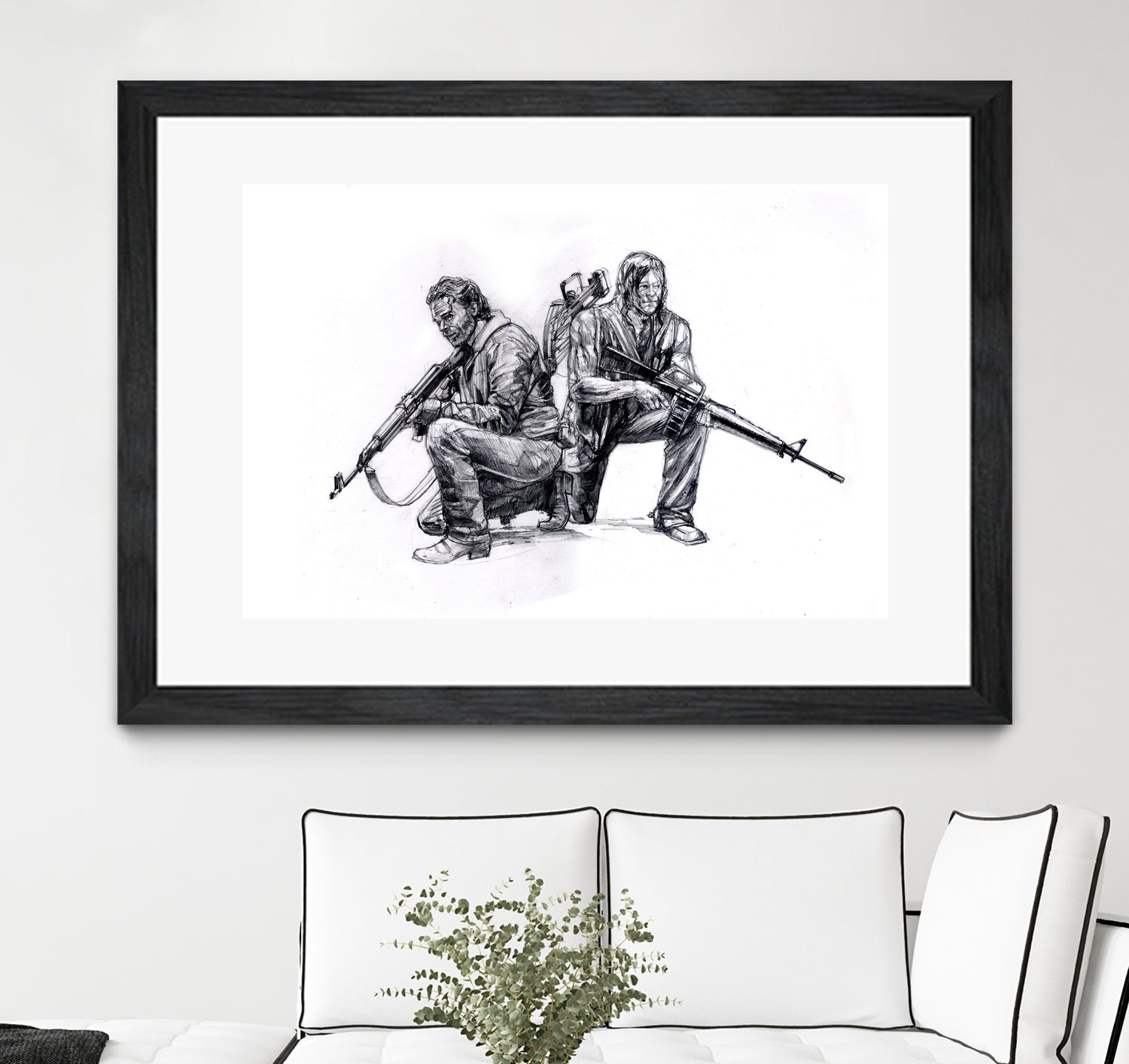 Walking dead by Maurice Pierse on GIANT ART - white digital drawing