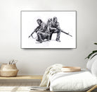 Walking dead by Maurice Pierse on GIANT ART - white digital drawing