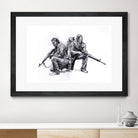 Walking dead by Maurice Pierse on GIANT ART - white digital drawing