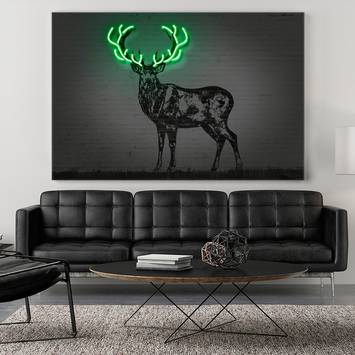 Deer by Octavian Mihai Mielu on GIANT ART - green digital drawing