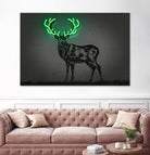 Deer by Octavian Mihai Mielu on GIANT ART - green digital drawing