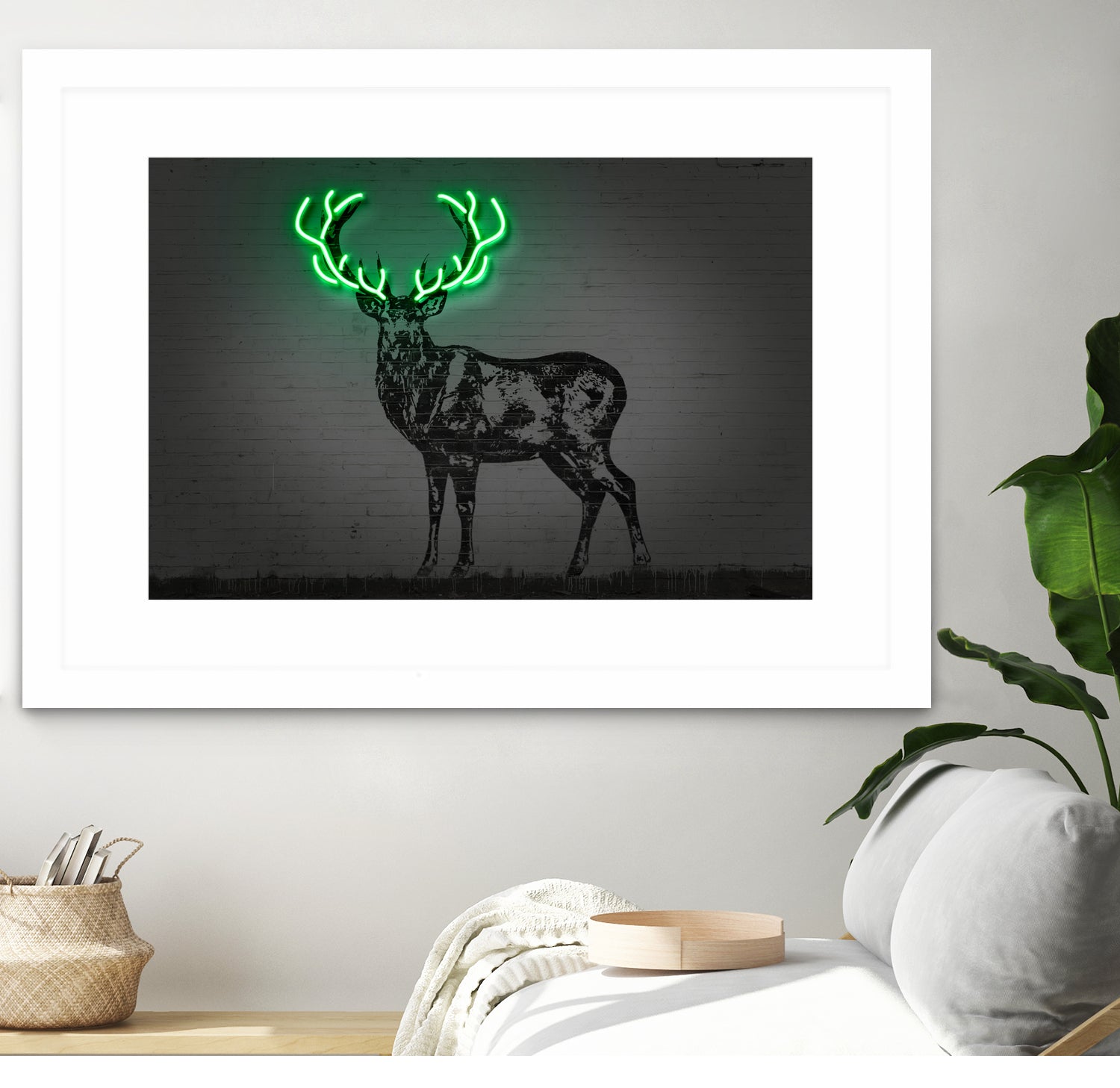 Deer by Octavian Mihai Mielu on GIANT ART - green digital drawing