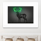 Deer by Octavian Mihai Mielu on GIANT ART - green digital drawing