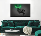 Deer by Octavian Mihai Mielu on GIANT ART - green digital drawing