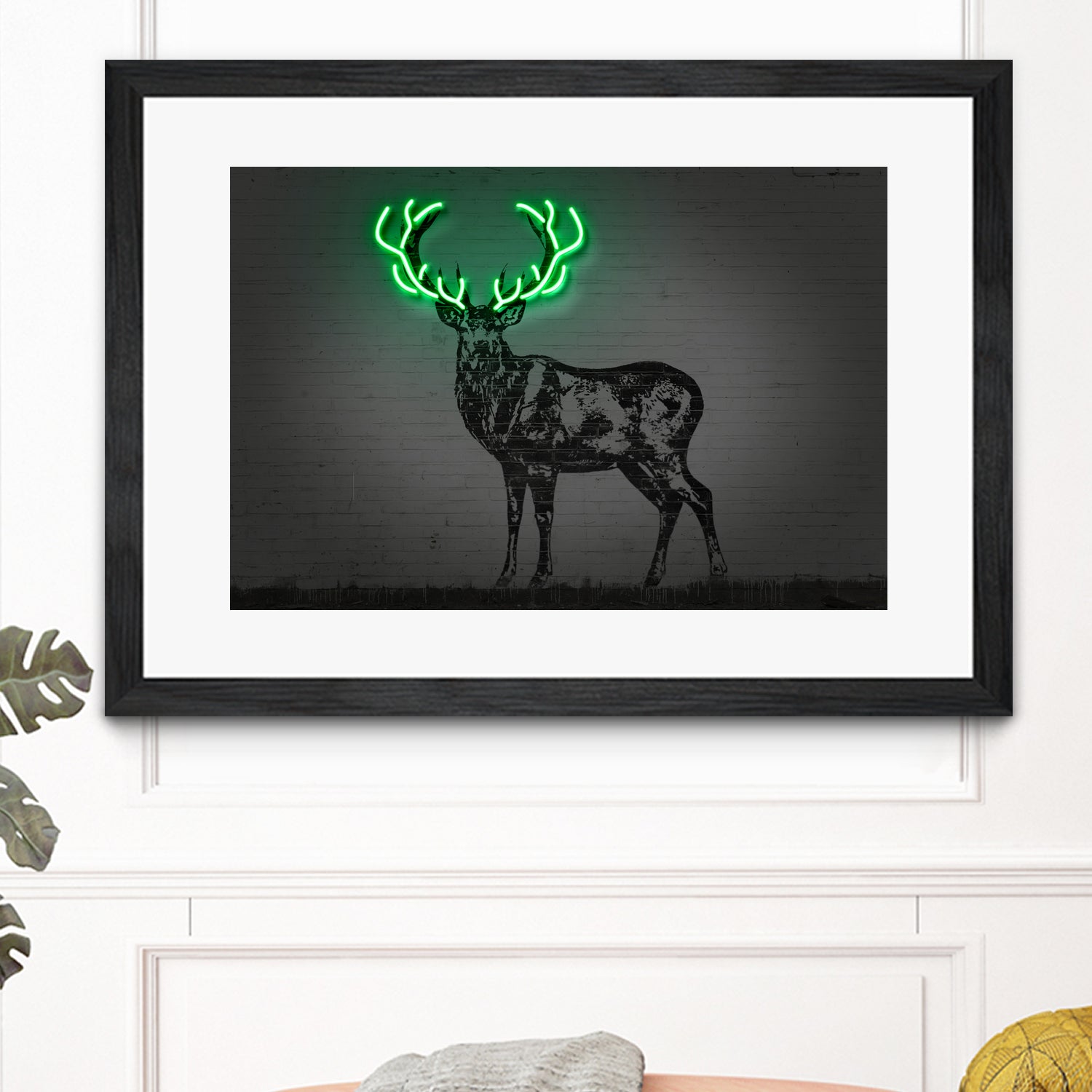 Deer by Octavian Mihai Mielu on GIANT ART - green digital drawing