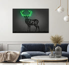 Deer by Octavian Mihai Mielu on GIANT ART - green digital drawing