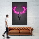 Deer skull by Octavian Mihai Mielu on GIANT ART - pink digital drawing