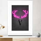 Deer skull by Octavian Mihai Mielu on GIANT ART - pink digital drawing