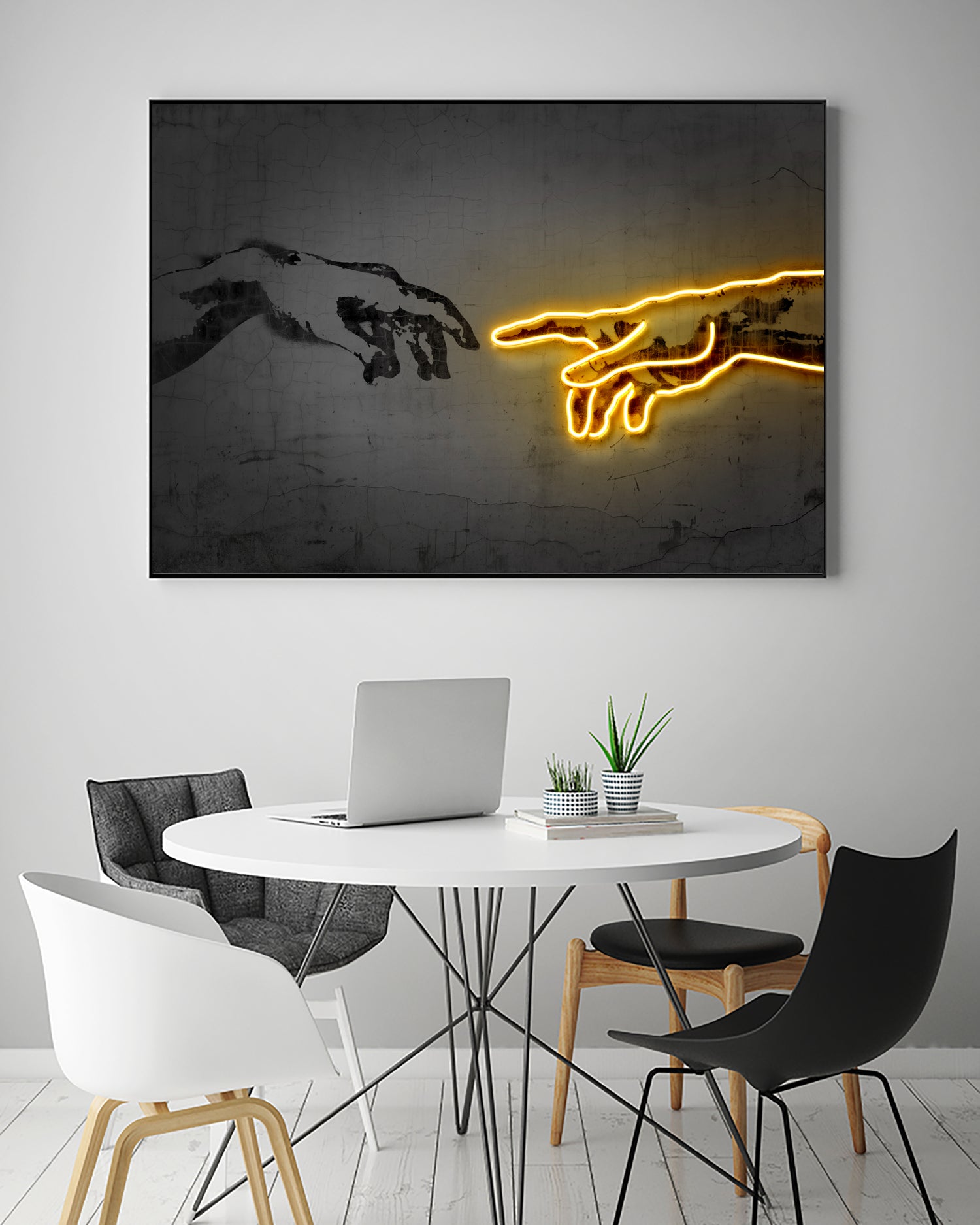 The Creation by Octavian Mihai Mielu on GIANT ART - yellow digital drawing