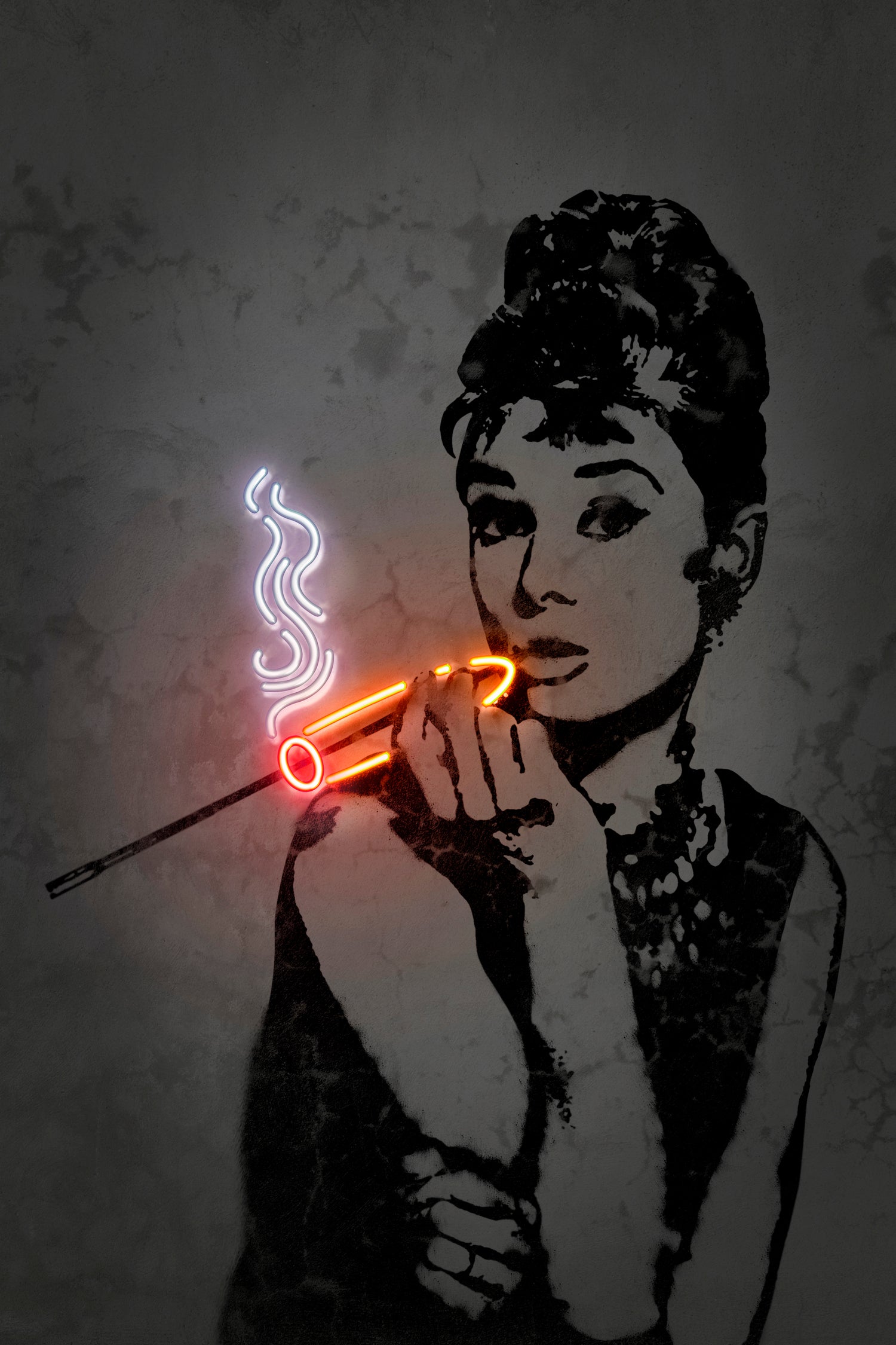 Audrey by Octavian Mihai Mielu on GIANT ART - orange digital drawing