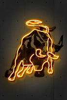 Bull by Octavian Mihai Mielu on GIANT ART - yellow digital drawing