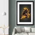 Bull by Octavian Mihai Mielu on GIANT ART - yellow digital drawing