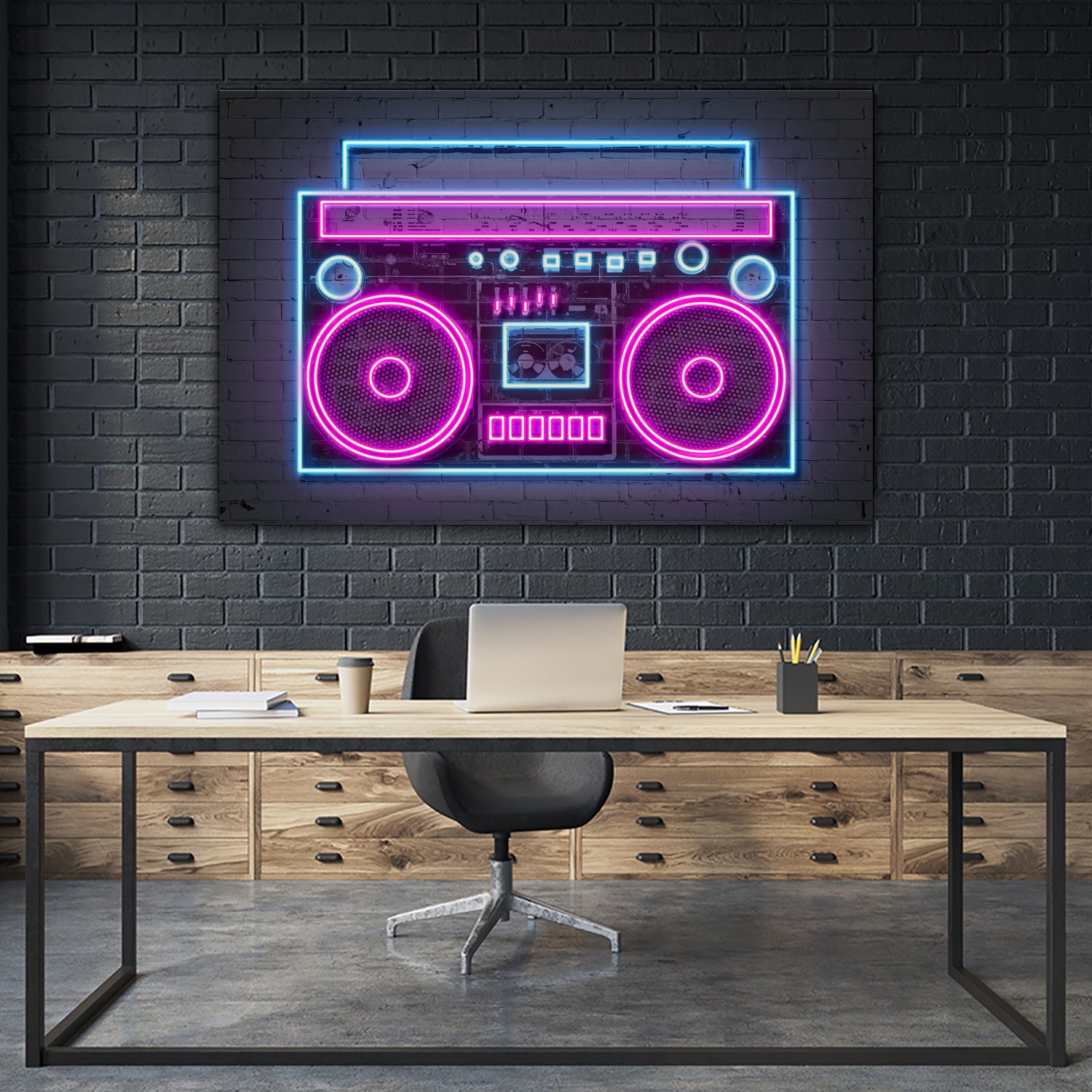 Boom Box by Octavian Mihai Mielu on GIANT ART - pink digital drawing