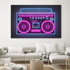 Boom Box by Octavian Mihai Mielu on GIANT ART - pink digital drawing