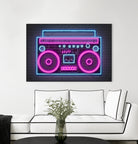 Boom Box by Octavian Mihai Mielu on GIANT ART - pink digital drawing