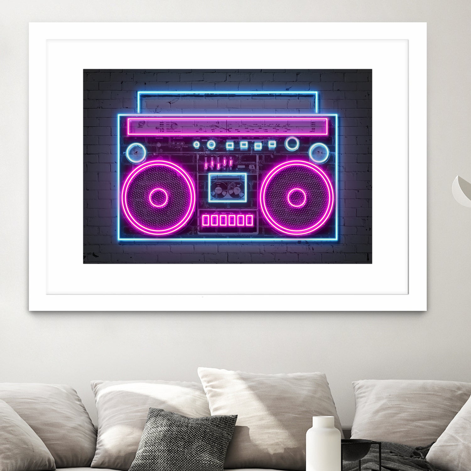 Boom Box by Octavian Mihai Mielu on GIANT ART - pink digital drawing