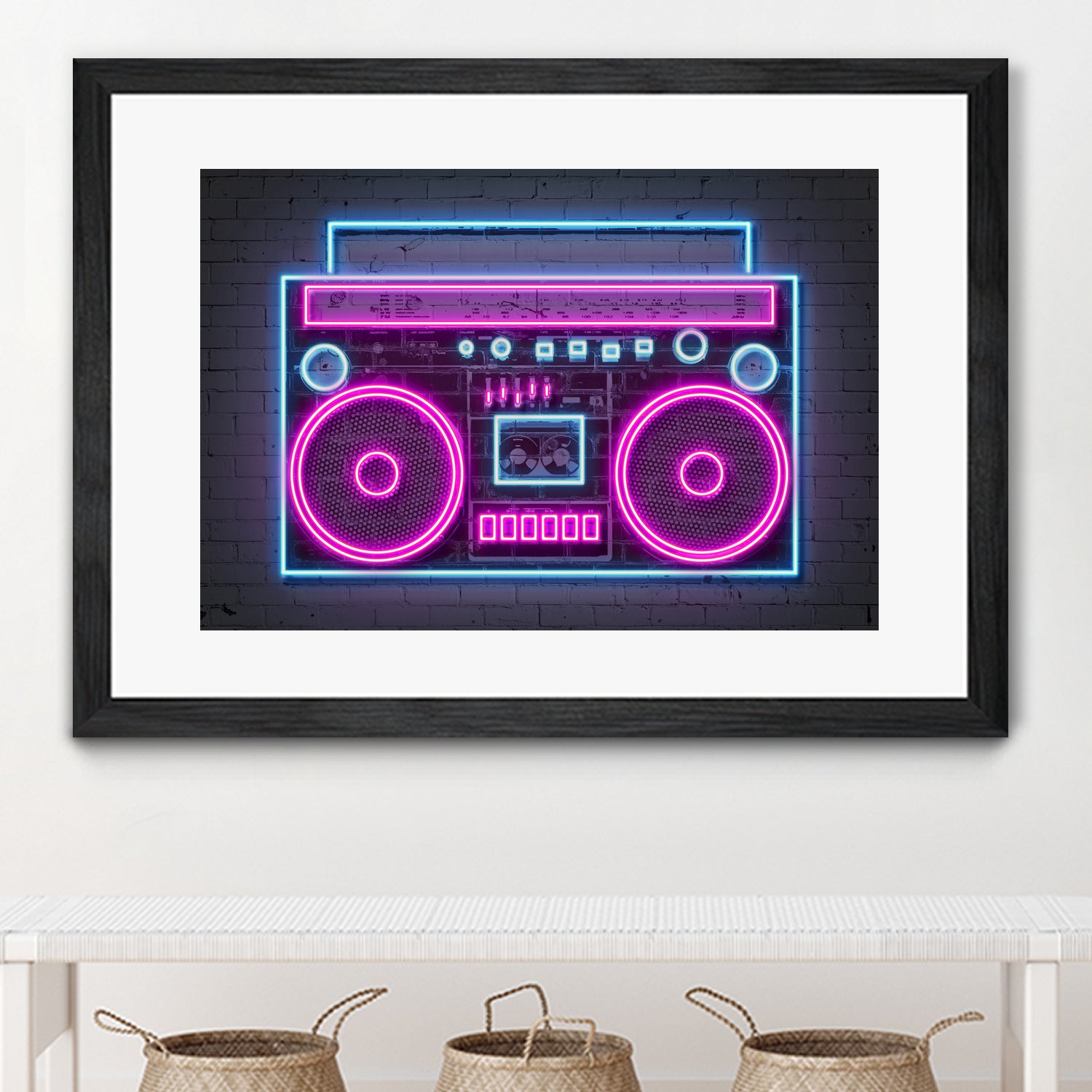 Boom Box by Octavian Mihai Mielu on GIANT ART - pink digital drawing