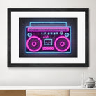 Boom Box by Octavian Mihai Mielu on GIANT ART - pink digital drawing