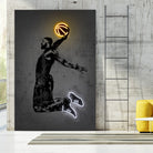 LeBron by Octavian Mihai Mielu on GIANT ART - yellow digital drawing