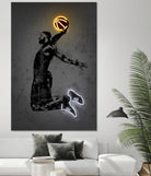 LeBron by Octavian Mihai Mielu on GIANT ART - yellow digital drawing