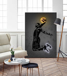 LeBron by Octavian Mihai Mielu on GIANT ART - yellow digital drawing