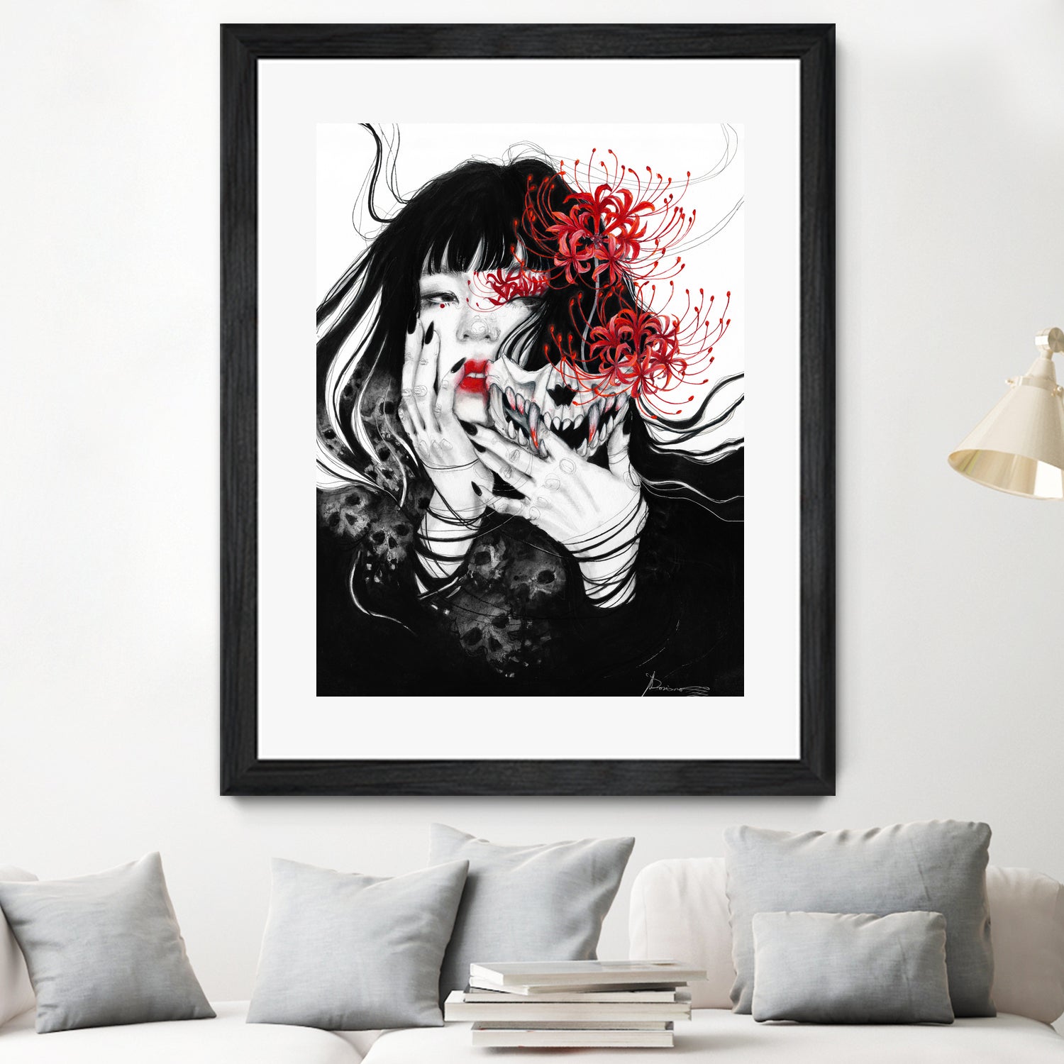 Hell Girl by Doriana Popa on GIANT ART - black mixed media