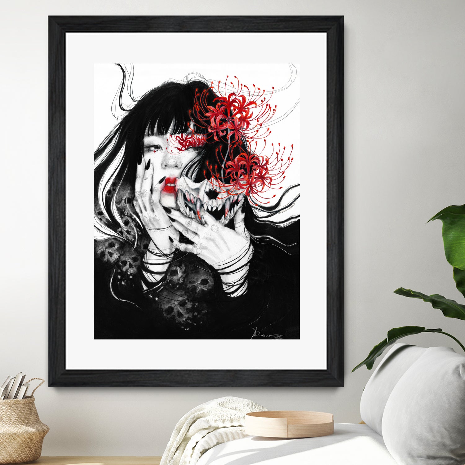 Hell Girl by Doriana Popa on GIANT ART - black mixed media