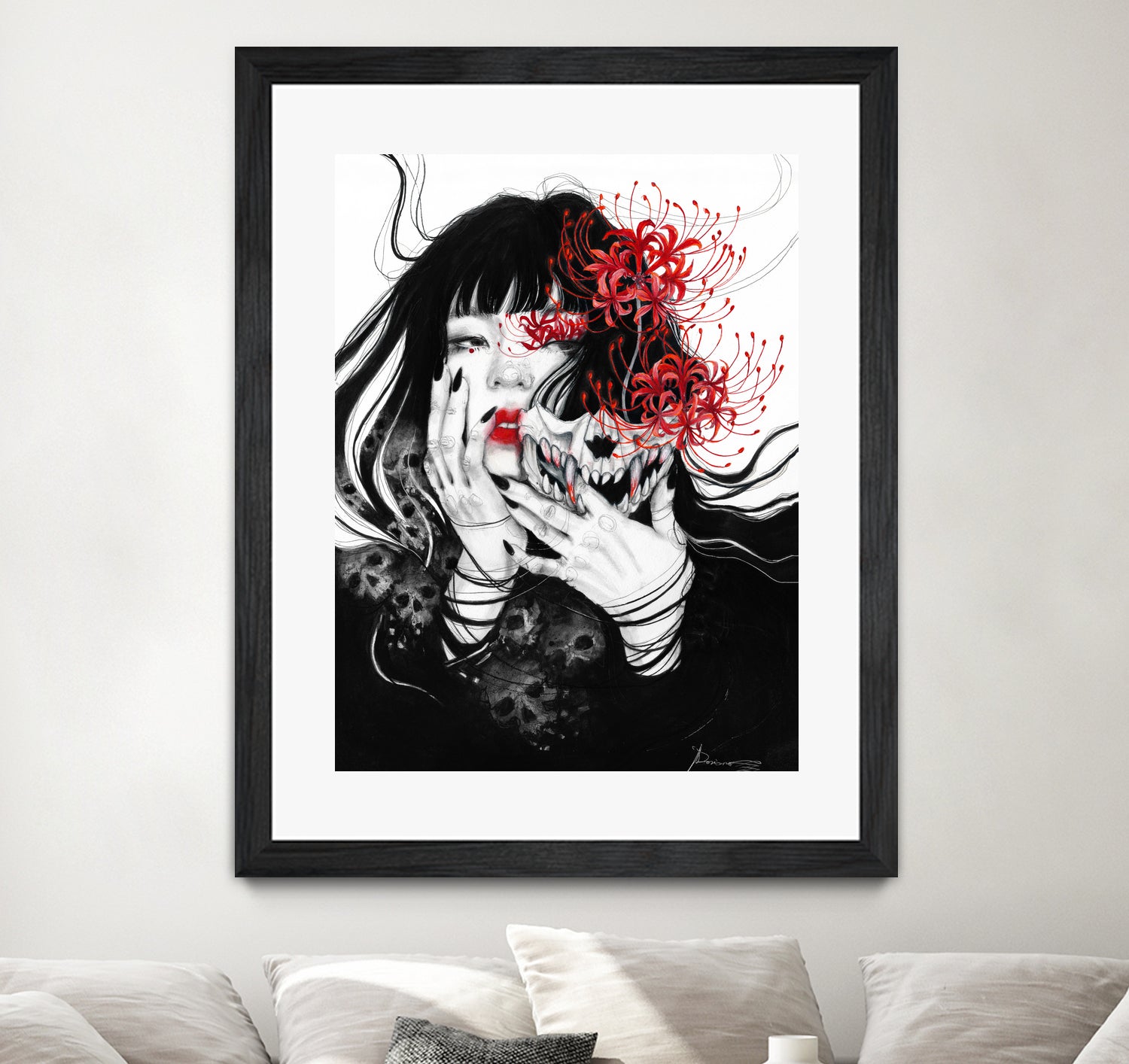 Hell Girl by Doriana Popa on GIANT ART - black mixed media