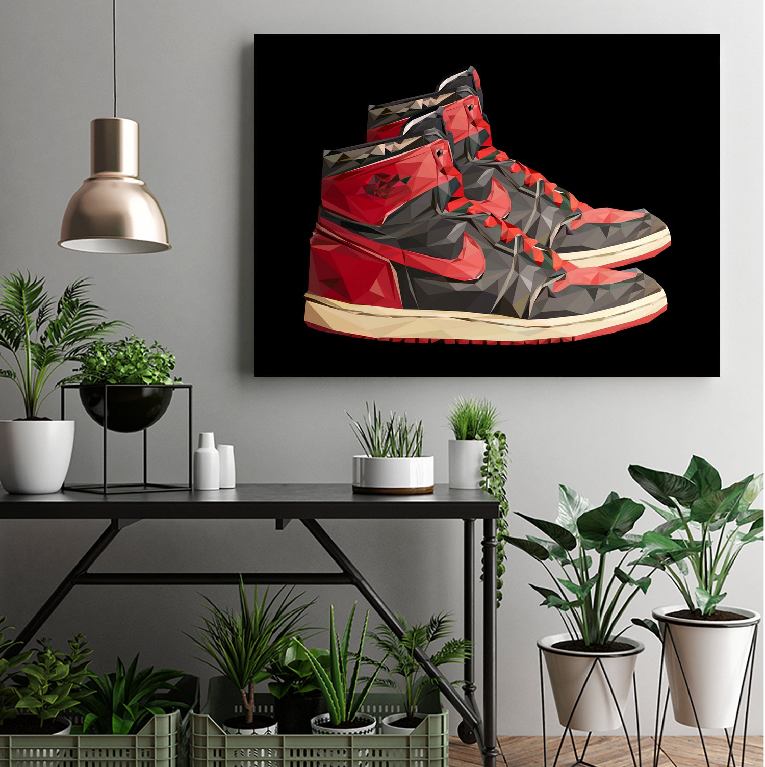 air jordan 1 retro by M Maisur Amin on GIANT ART - red character design