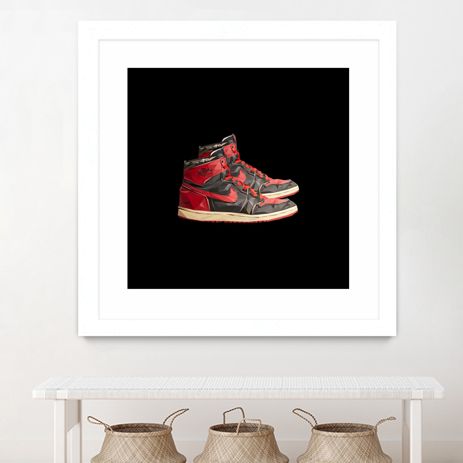 Sneaker hype beast air jordan 1 retro by M Maisur Amin on GIANT ART - black vector illustration