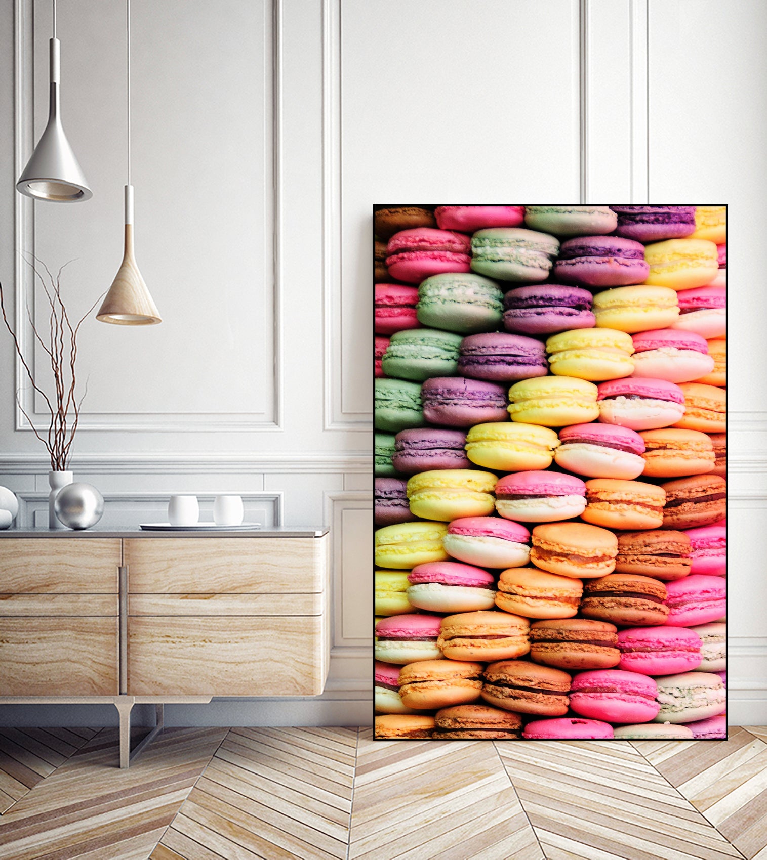 Maccaroons by SANDRINE BAHURLET on GIANT ART - orange photo illustration