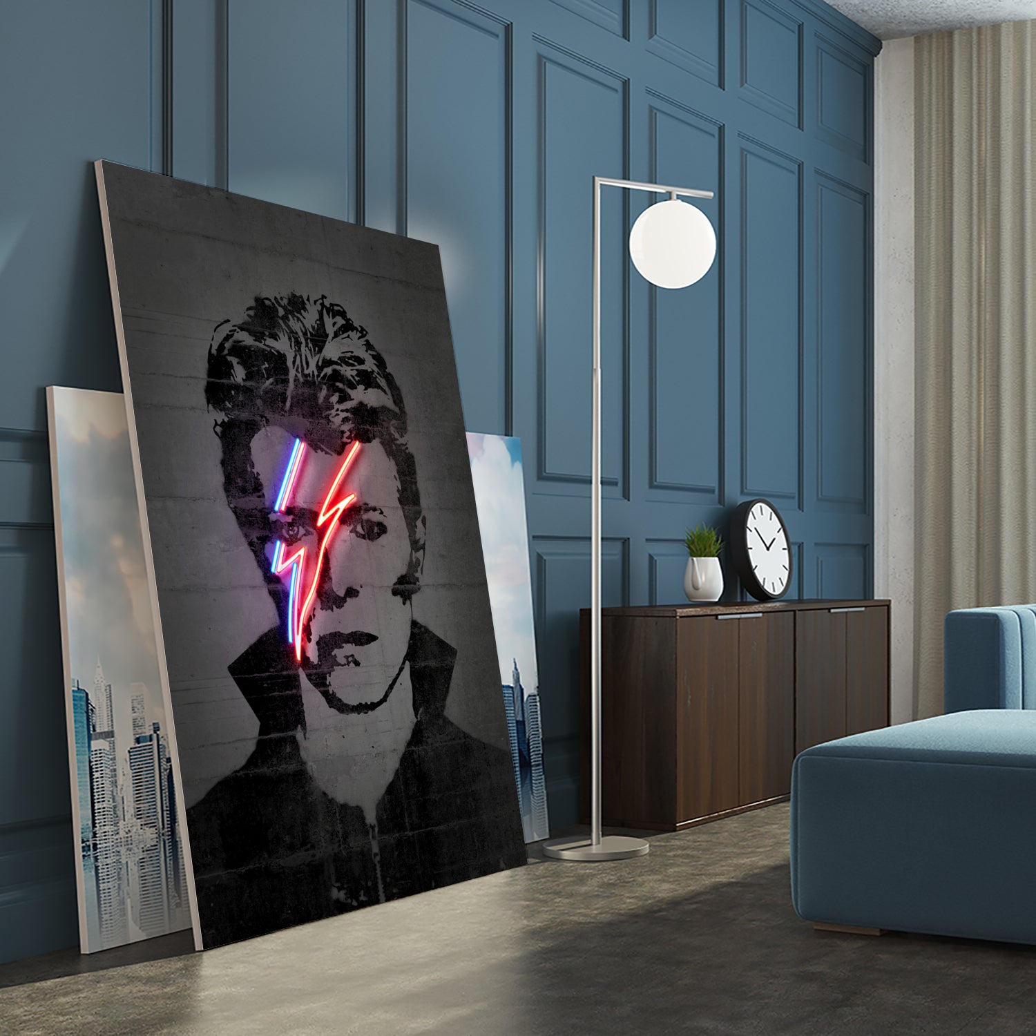 Bowie by Octavian Mihai Mielu on GIANT ART - red digital drawing