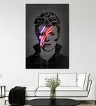 Bowie by Octavian Mihai Mielu on GIANT ART - red digital drawing