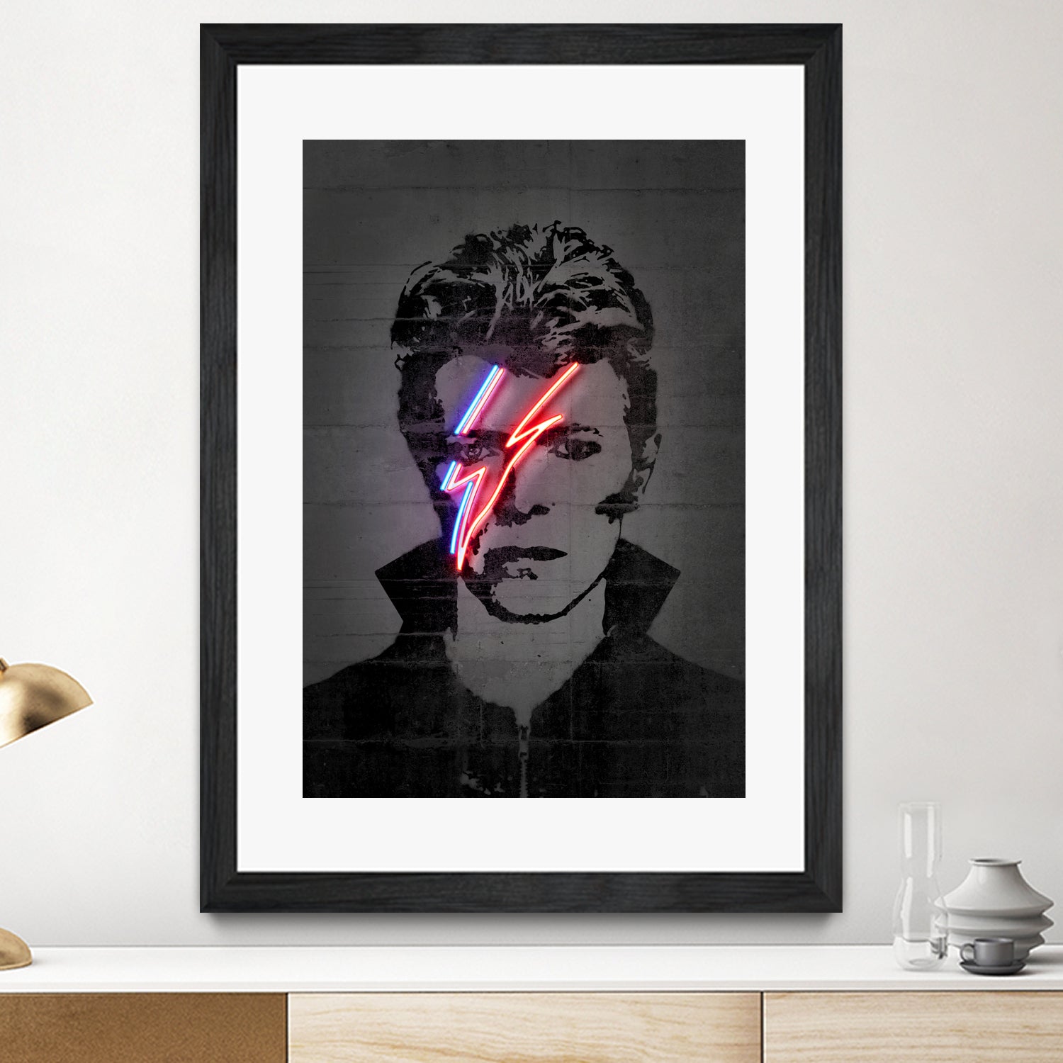 Bowie by Octavian Mihai Mielu on GIANT ART - red digital drawing