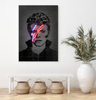 Bowie by Octavian Mihai Mielu on GIANT ART - red digital drawing