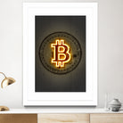 Bitcoin by Octavian Mihai Mielu on GIANT ART - yellow digital drawing