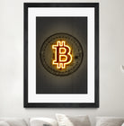 Bitcoin by Octavian Mihai Mielu on GIANT ART - yellow digital drawing