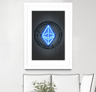 Ethereum by Octavian Mihai Mielu on GIANT ART - blue digital drawing