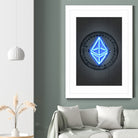 Ethereum by Octavian Mihai Mielu on GIANT ART - blue digital drawing