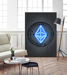 Ethereum by Octavian Mihai Mielu on GIANT ART - blue digital drawing