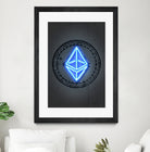 Ethereum by Octavian Mihai Mielu on GIANT ART - blue digital drawing