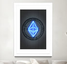 Ethereum by Octavian Mihai Mielu on GIANT ART - blue digital drawing