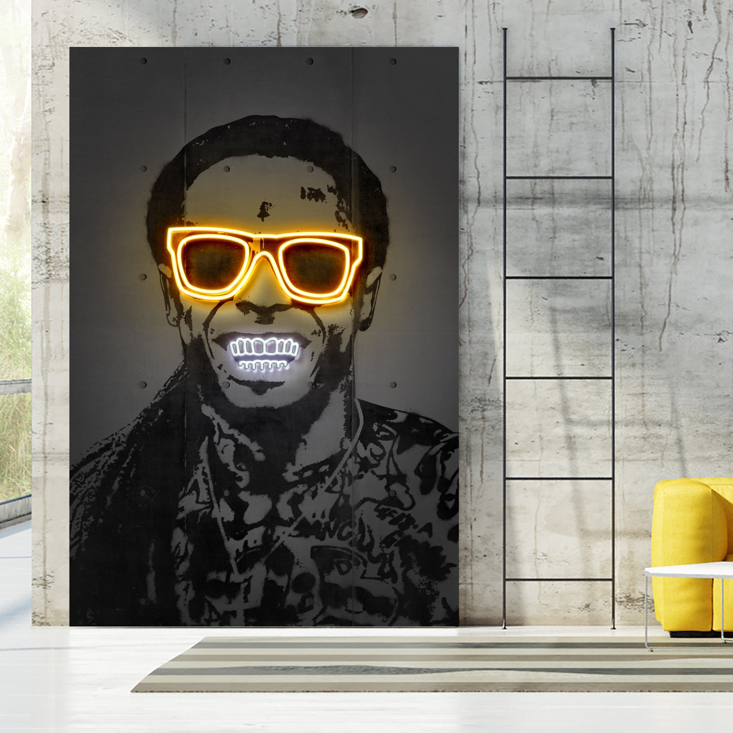 Lil Wayne by Octavian Mihai Mielu on GIANT ART - yellow digital drawing