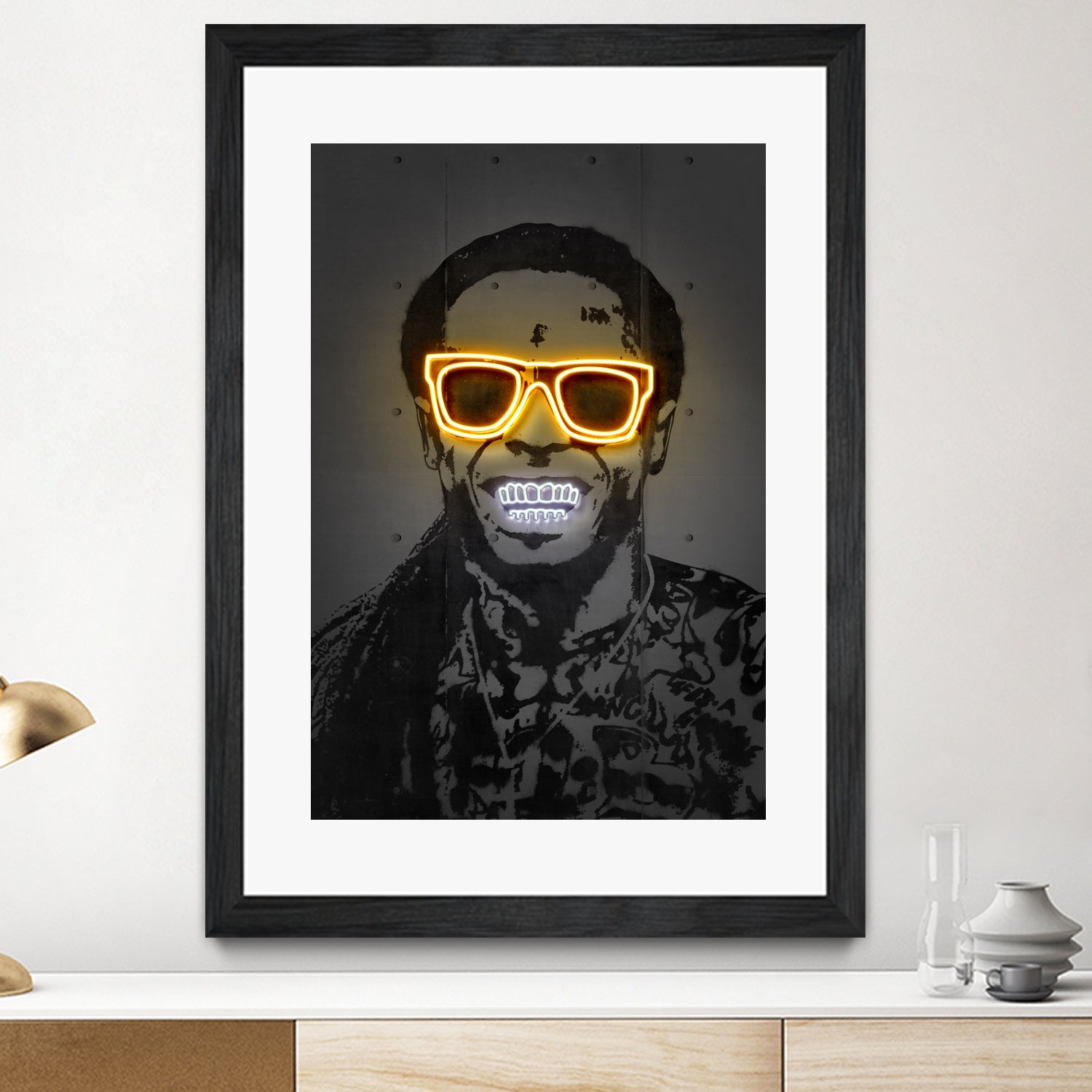 Lil Wayne by Octavian Mihai Mielu on GIANT ART - yellow digital drawing