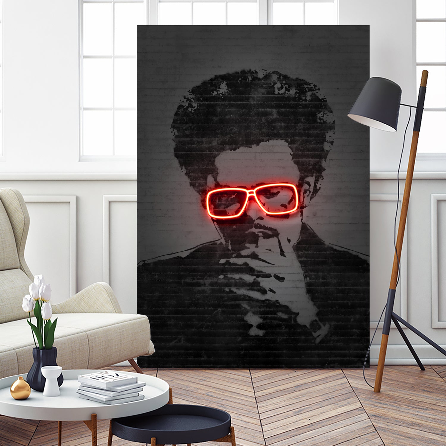 The Weeknd by Octavian Mihai Mielu on GIANT ART - red digital drawing